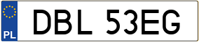 Truck License Plate